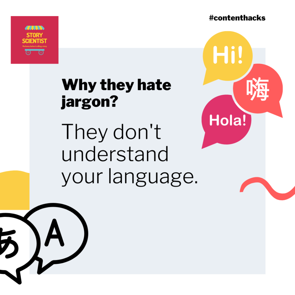 Using better language instead of jargon